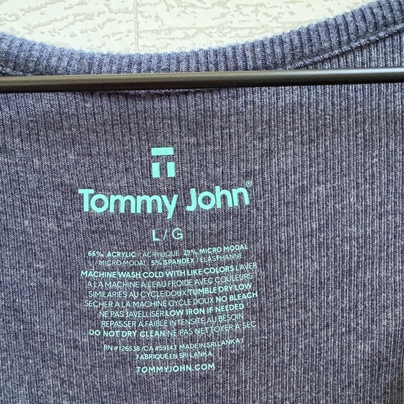 Tommy John Women's Downtime Henley long sleeve pajama sleep top, Size Large, NWT - Picture 5 of 10